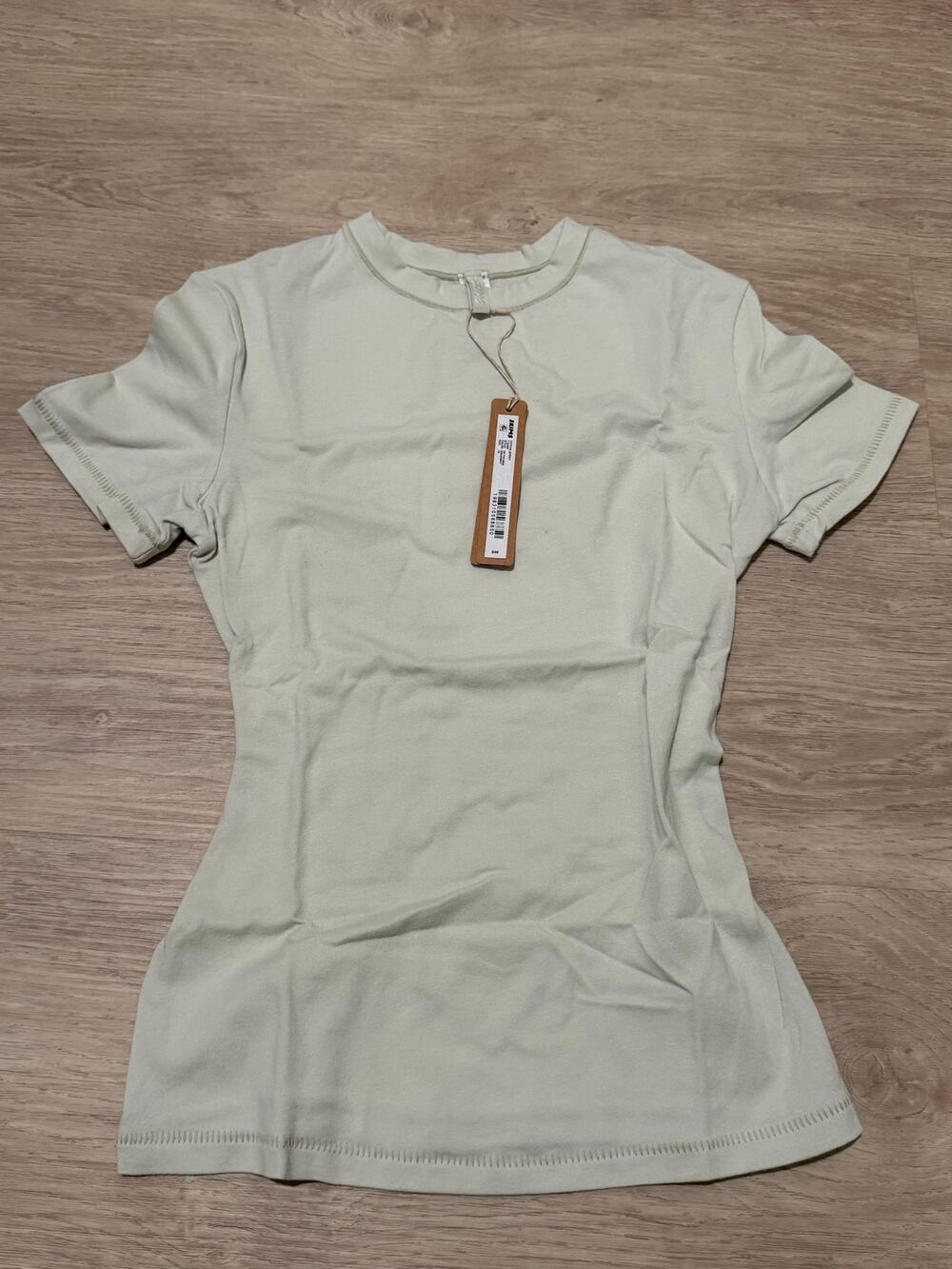 Skims Cotton Jersey T Shirt Top Shirt spearmint XSmall NWT
